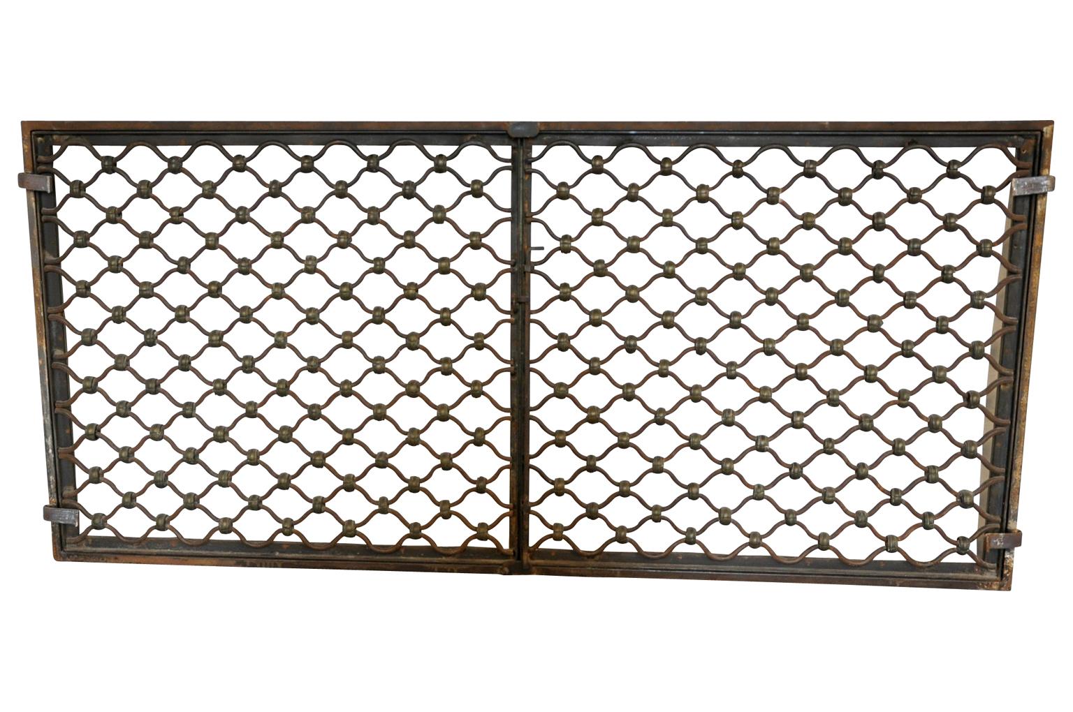 Pair of Early 20th Century Italian Window Protector Grilles For Sale 1