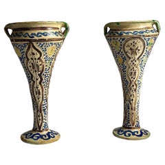 Pair of Early 20th Century Iznik Vase