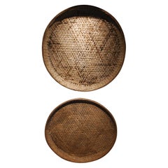 Pair of Early 20th Century Japanese Winnowing Baskets, Pair