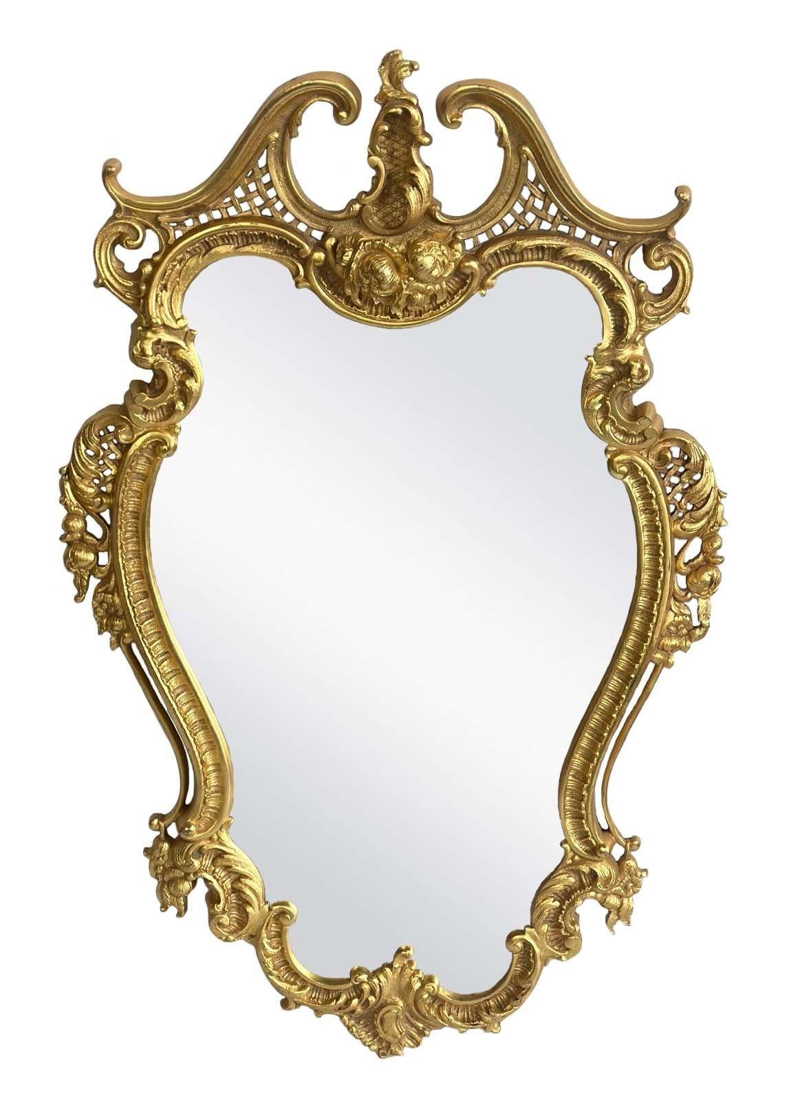 A splendid pair of Louis XV Style mirrors made from rich D'ore bronze with scroll floral and foliate motifs all around. Made in France in the early 20th Century.
Dimensions:
35