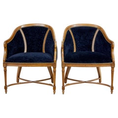 Pair of early 20th century lounge chairs