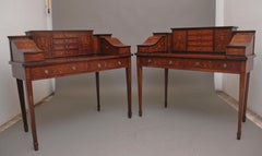 Pair of early 20th Century mahogany Carlton house desk's