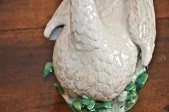 Pair of Early 20th Century Meissen Type Porcelain Swans