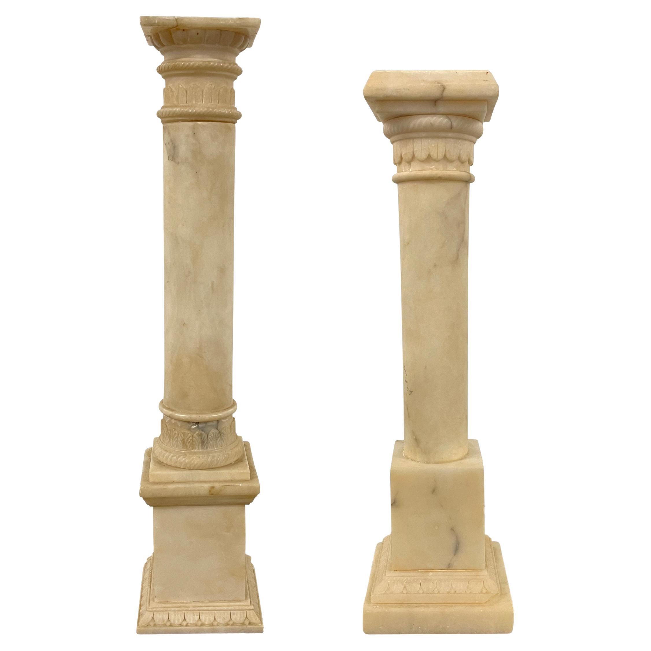 Neoklassizistische Säulen des frühen 20. Jahrhunderts, Paar