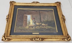 Pair of Mid-20th Century Oil Paintings by Mario Fattori, circa 1950s