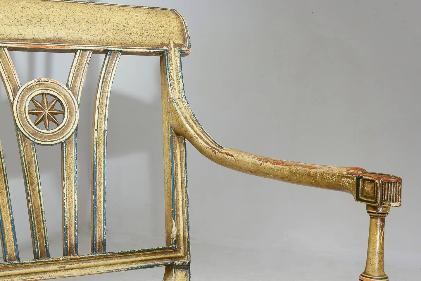 Pair of Early 20th Century Painted Chairs For Sale 1