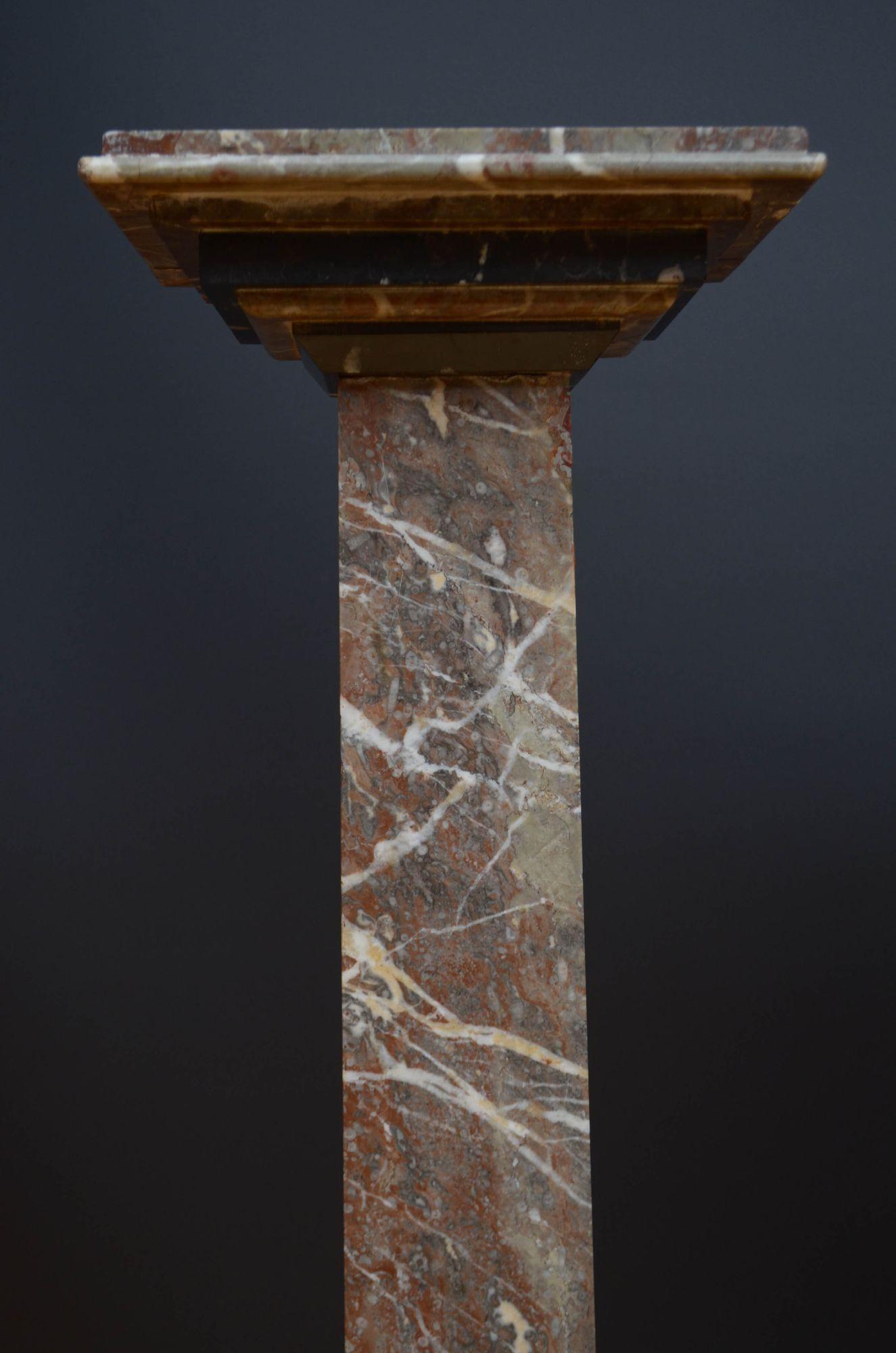 Pair Of Early 20th Century Pedestal Columns For Sale 5