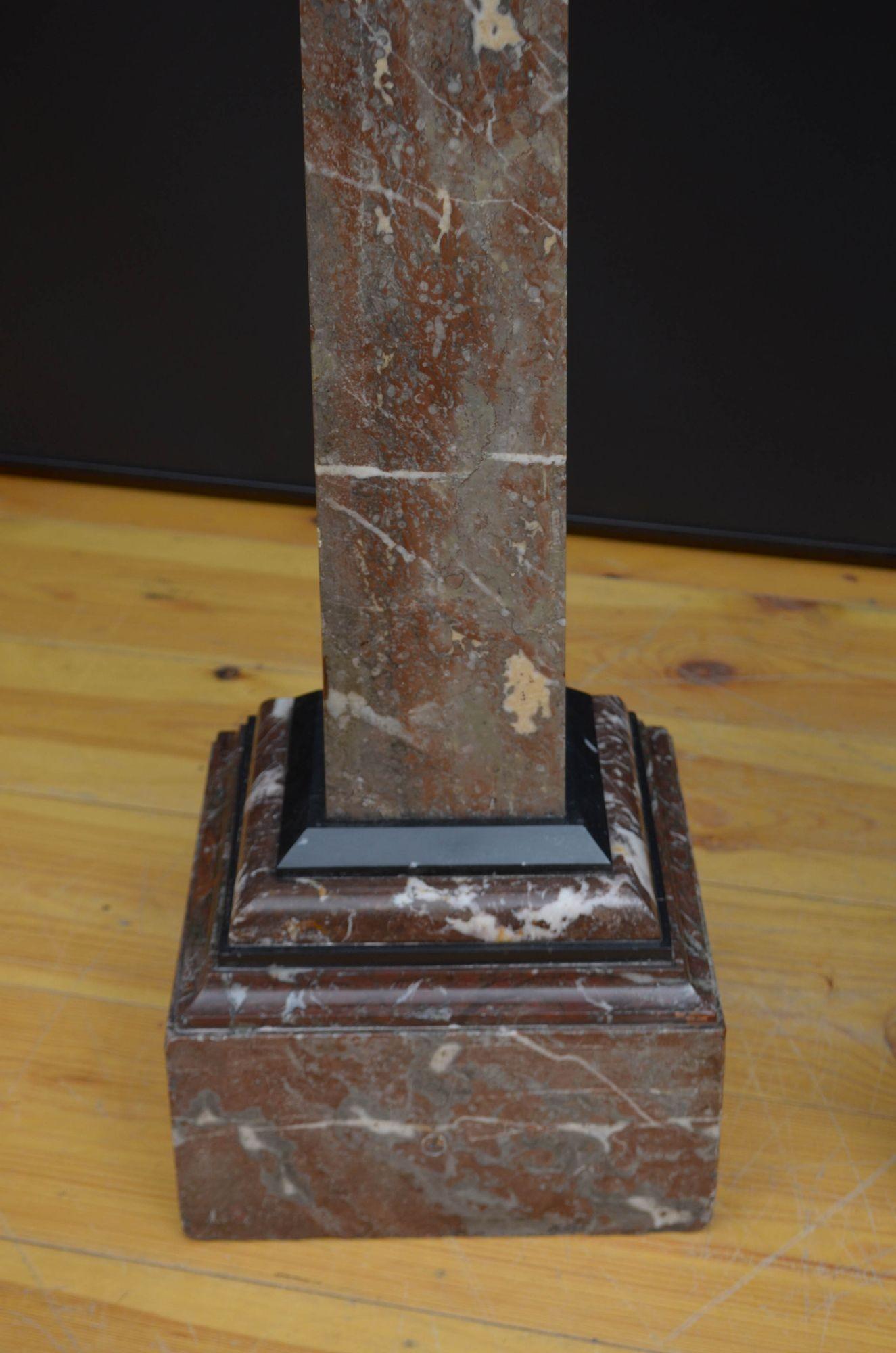 Pair Of Early 20th Century Pedestal Columns For Sale 6