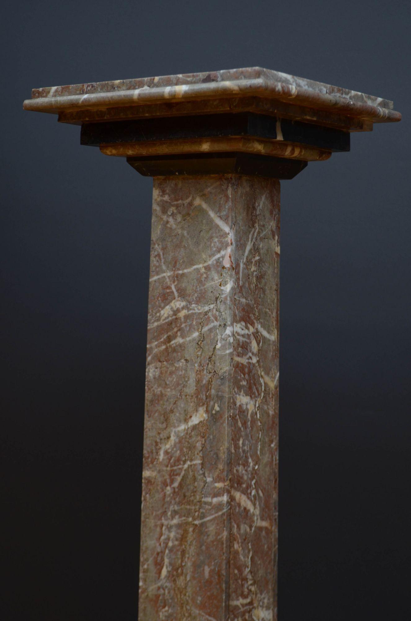 Pair Of Early 20th Century Pedestal Columns For Sale 7