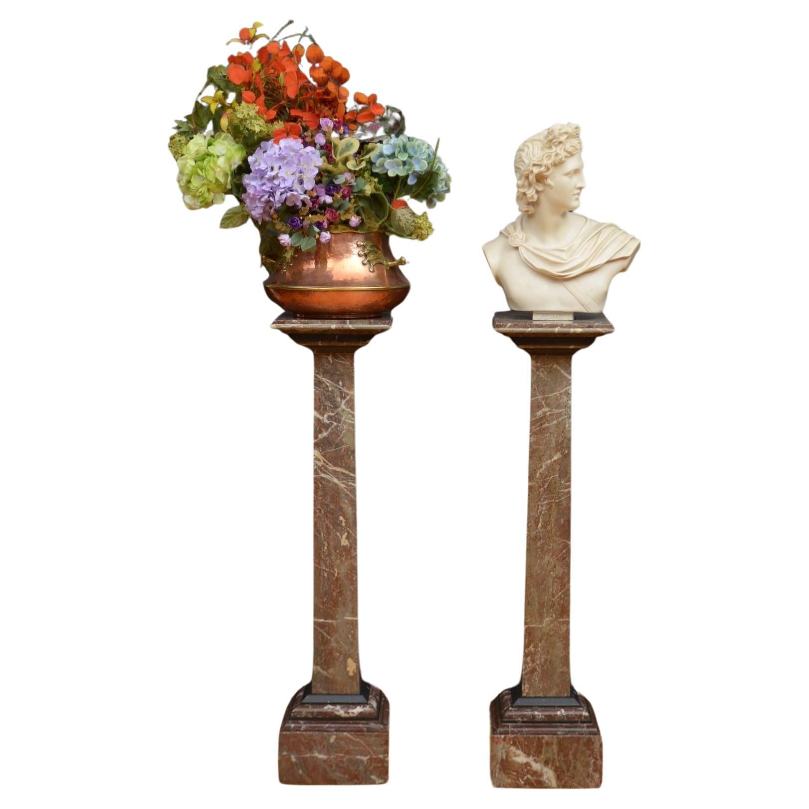 Pair Of Early 20th Century Pedestal Columns