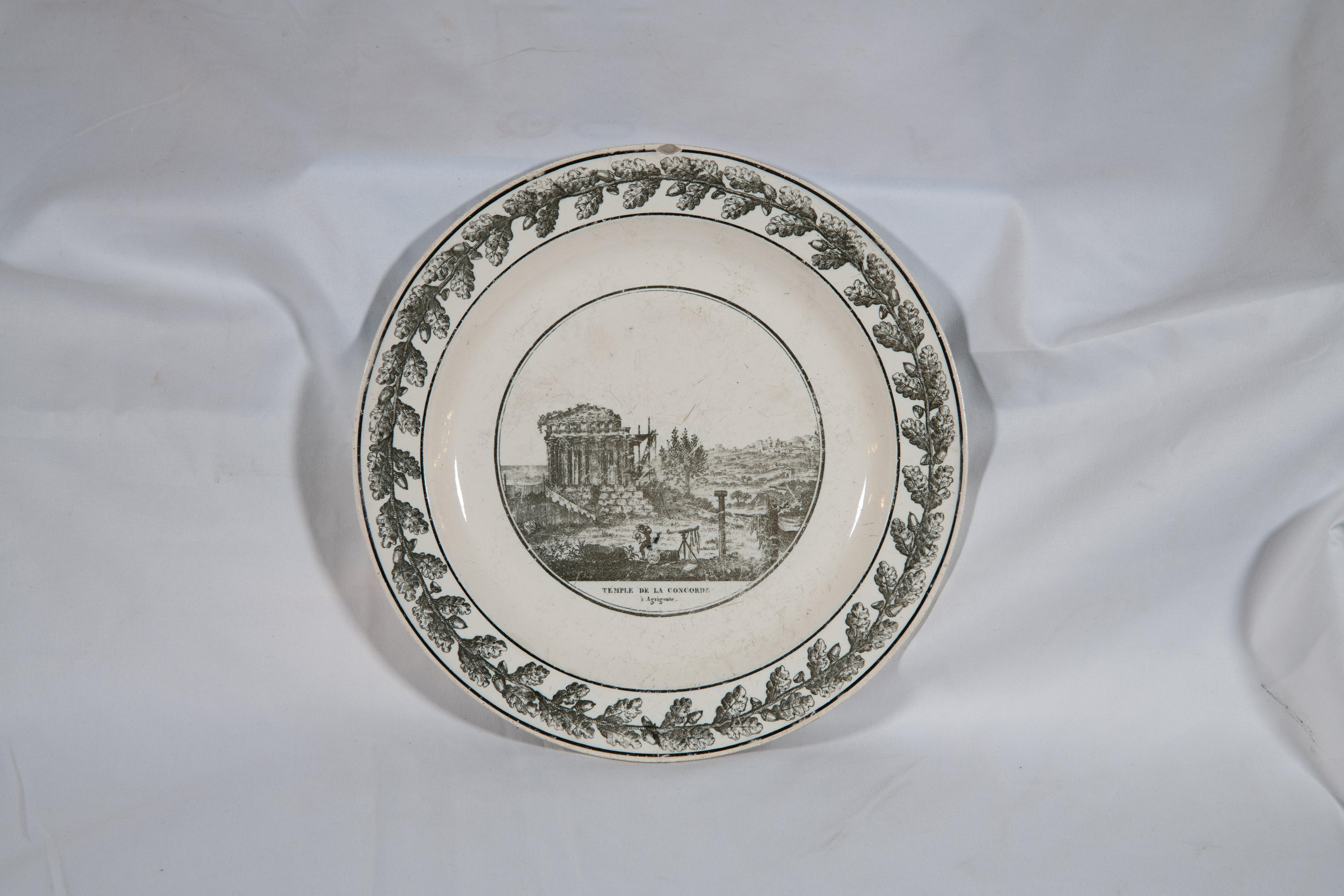 Assiettes architecturales françaises Coquerel et Le Gros État moyen - En vente à New York, NY
