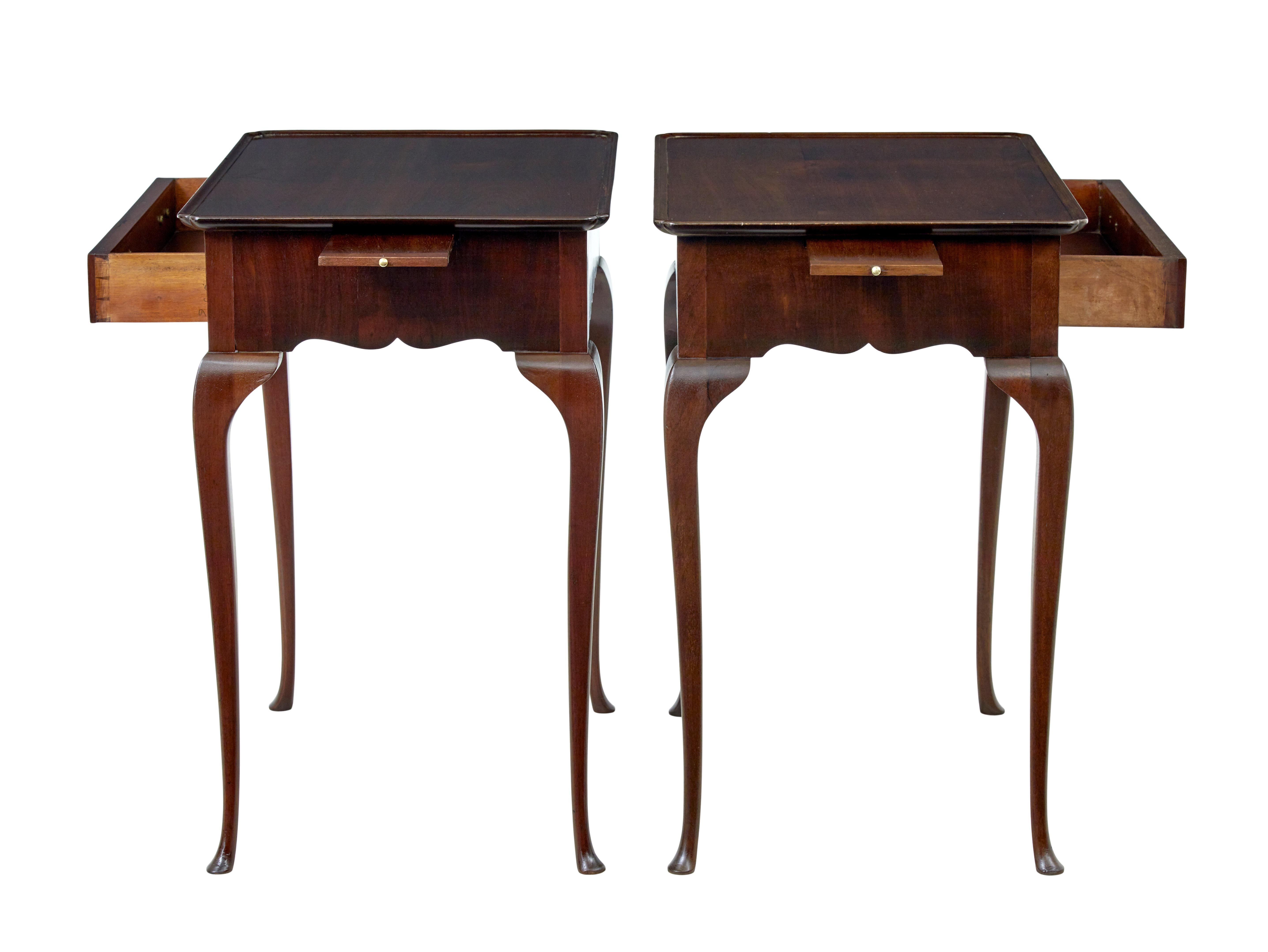 Georgian Pair of early 20th century silver side tables For Sale