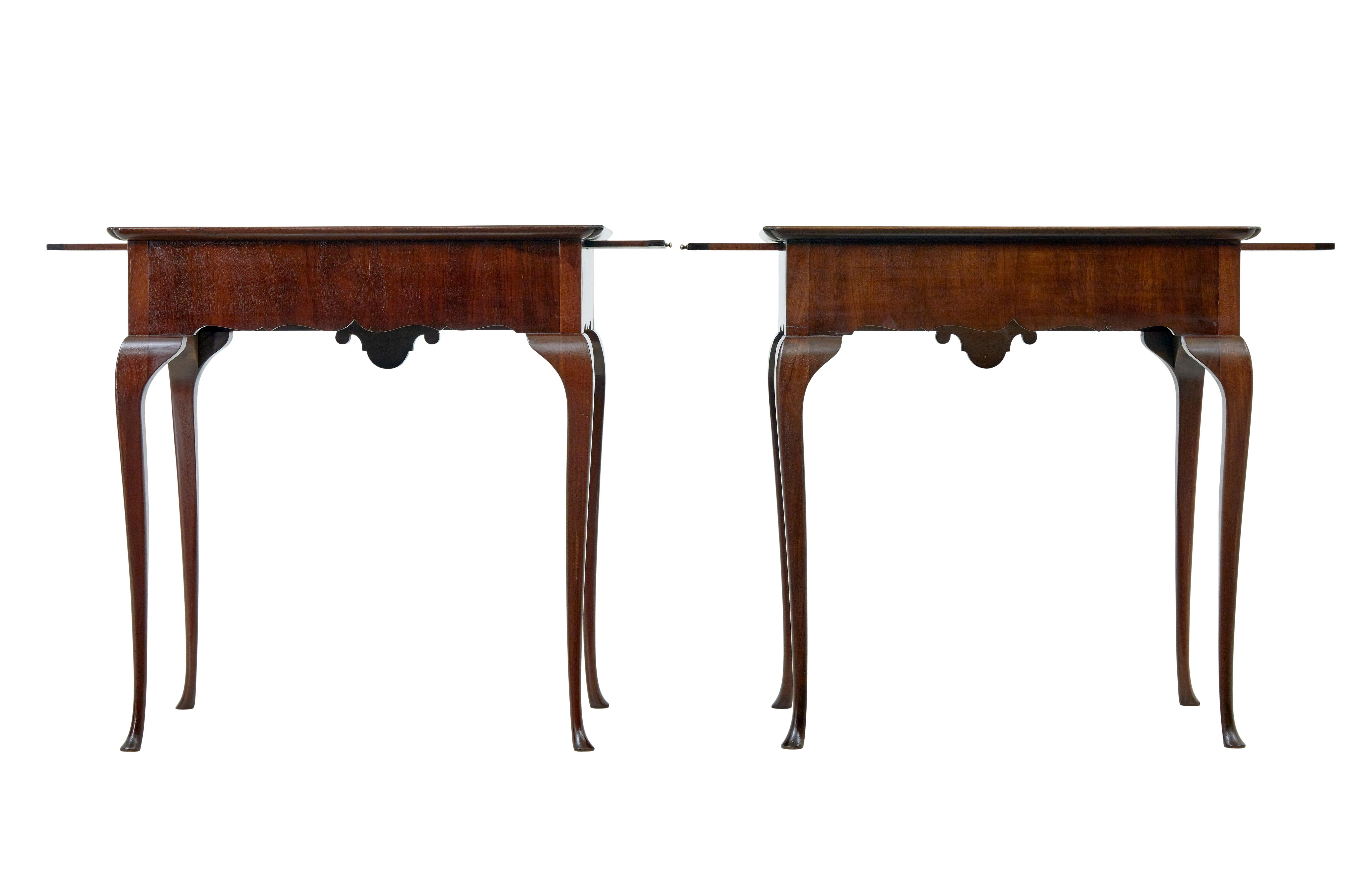 English Pair of early 20th century silver side tables For Sale