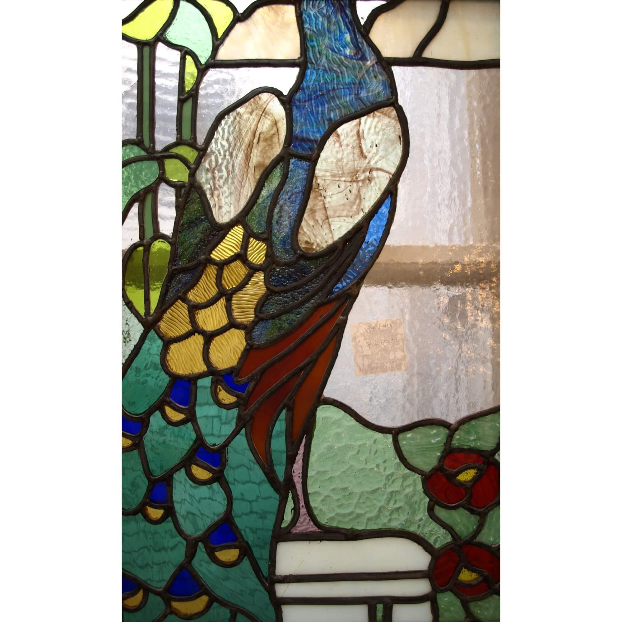 stained glass pocket doors