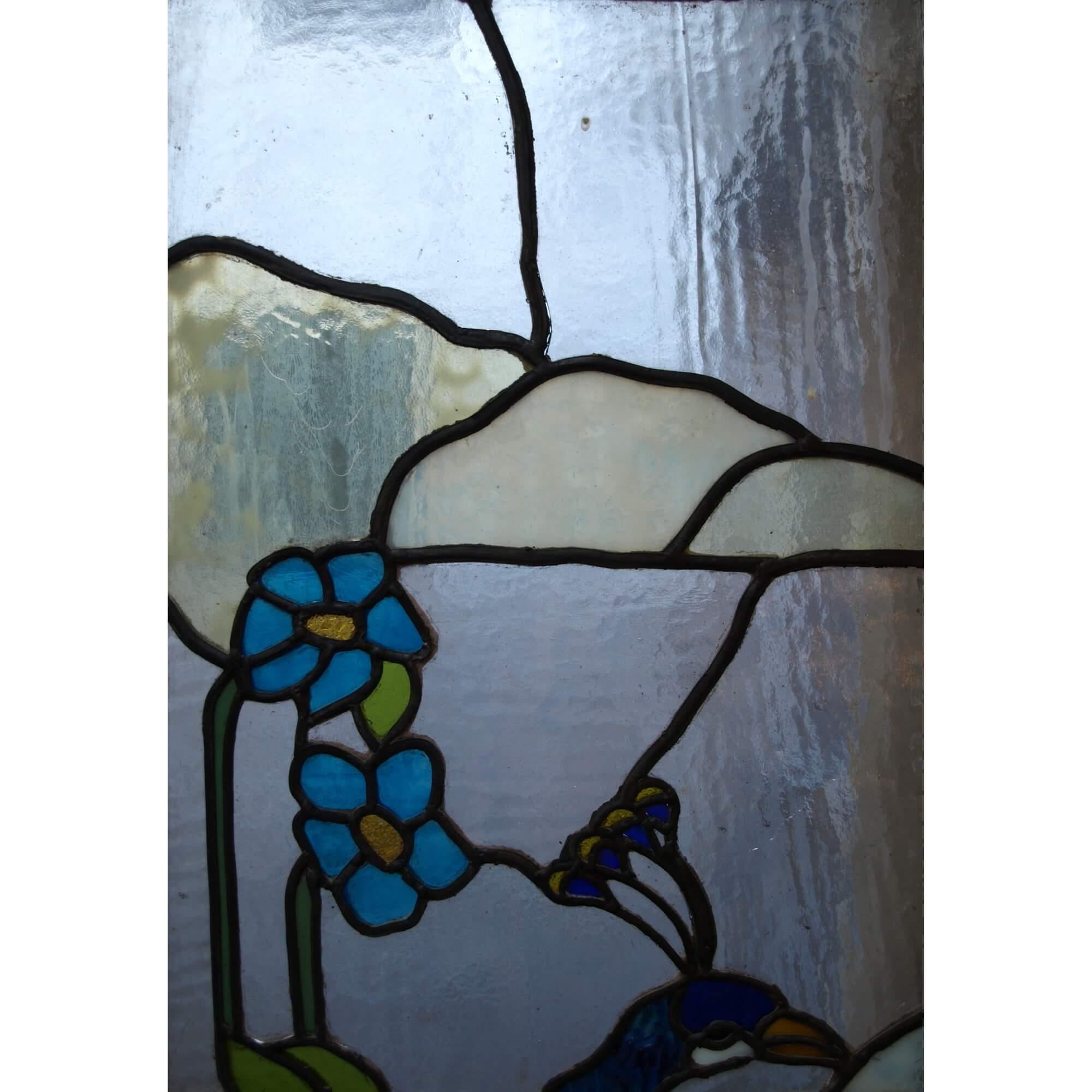 Aesthetic Movement Pair of Early 20th Century Stained Glass Doors For Sale