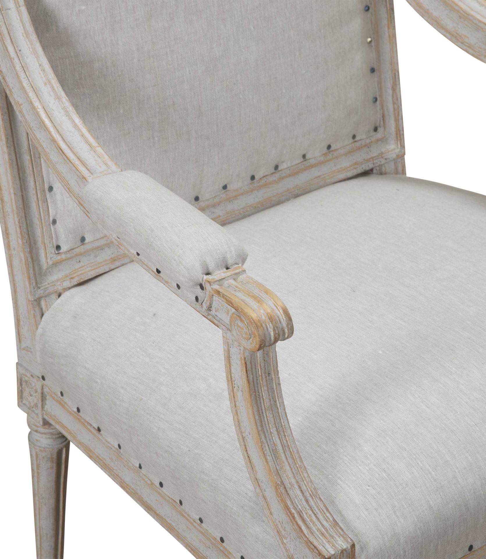 Paire de chaises suédoises de style gustavien du début du 20e siècle Bon état - En vente à Tetbury, Gloucestershire