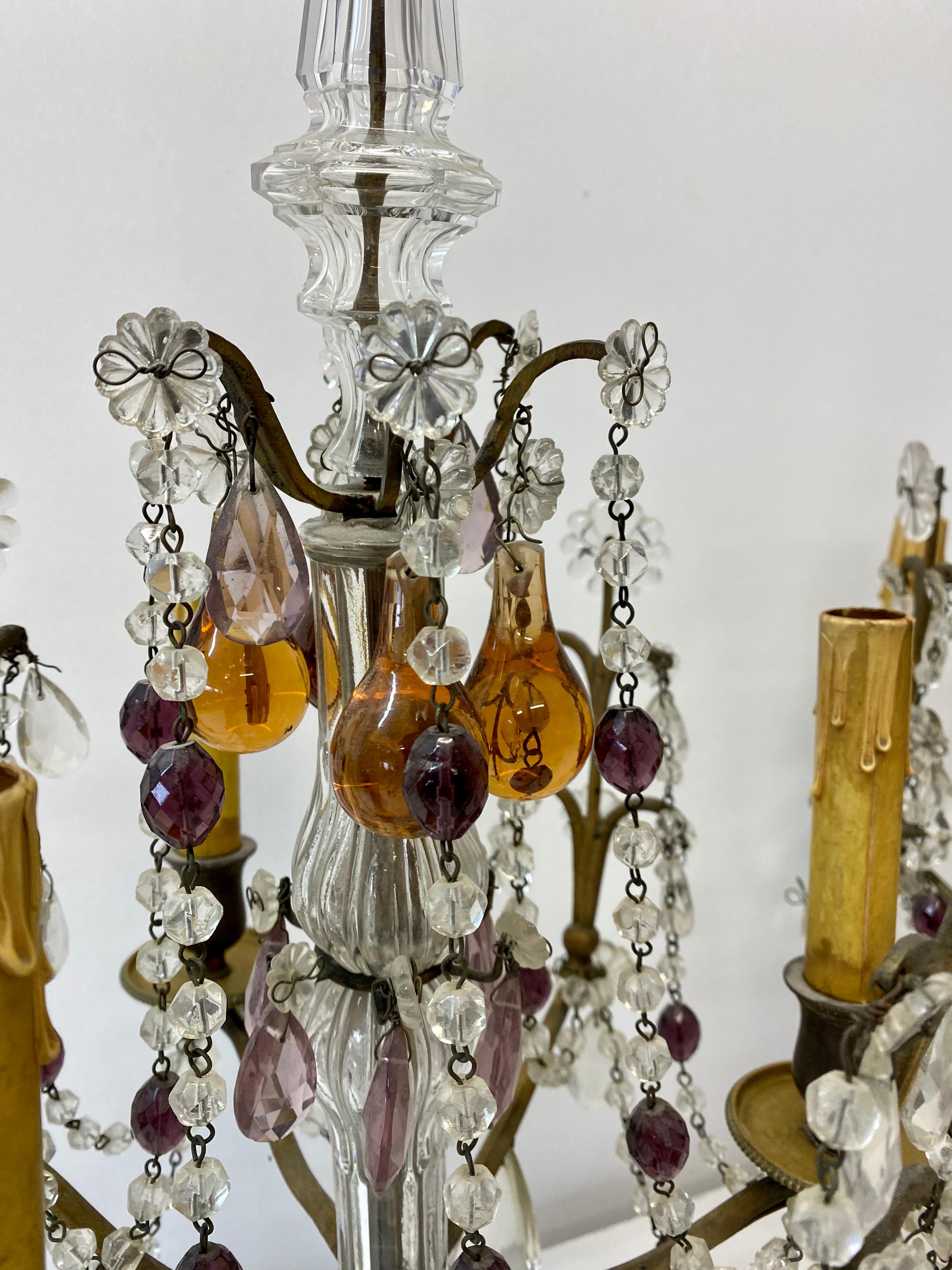 American Pair of Early 20th Century Table Top Four Light Candelabras, c.1910 For Sale