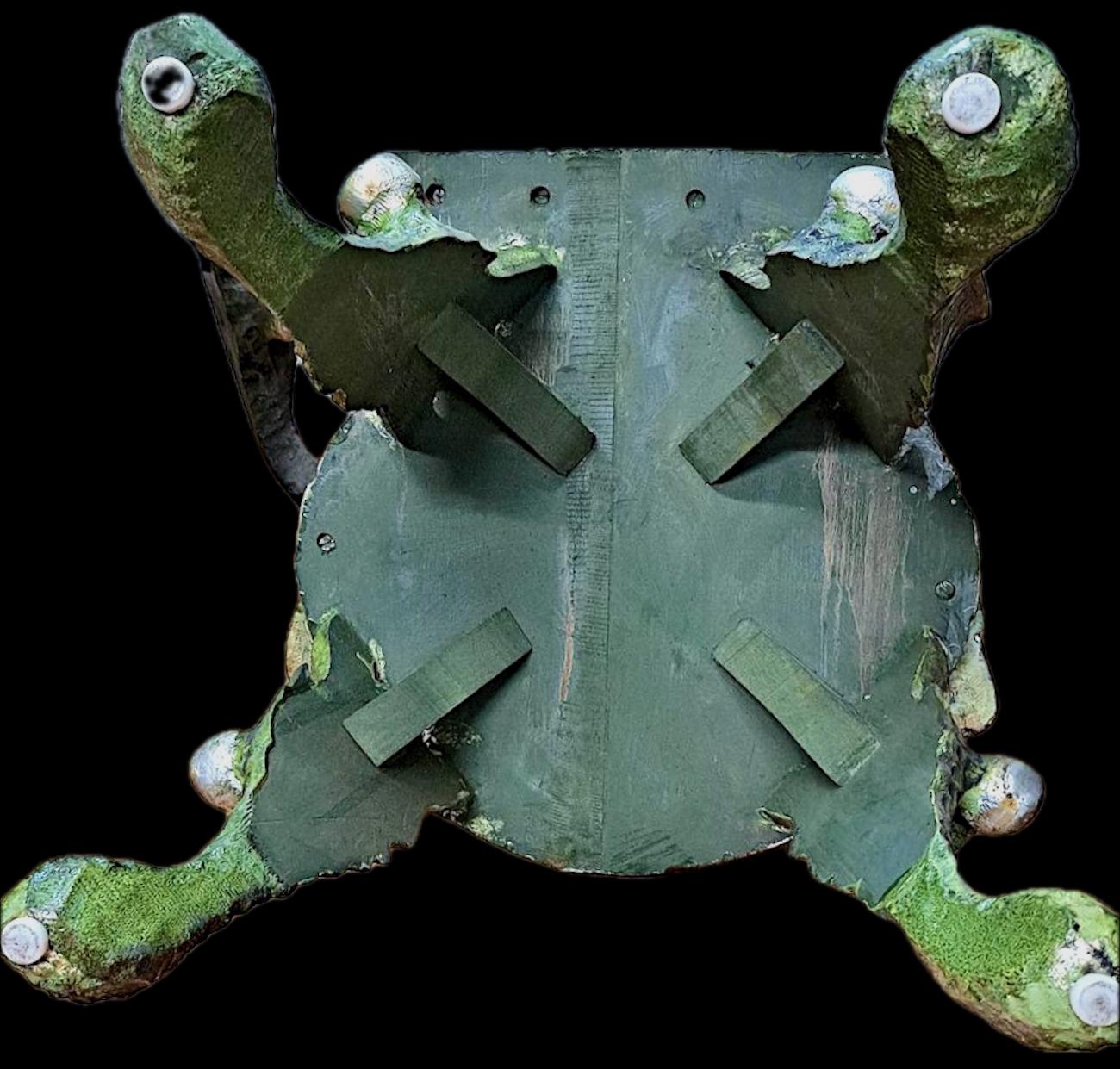 Bois Paire de chaises de jardin vénitiennes en bois sculpté du 19ème siècle en vente