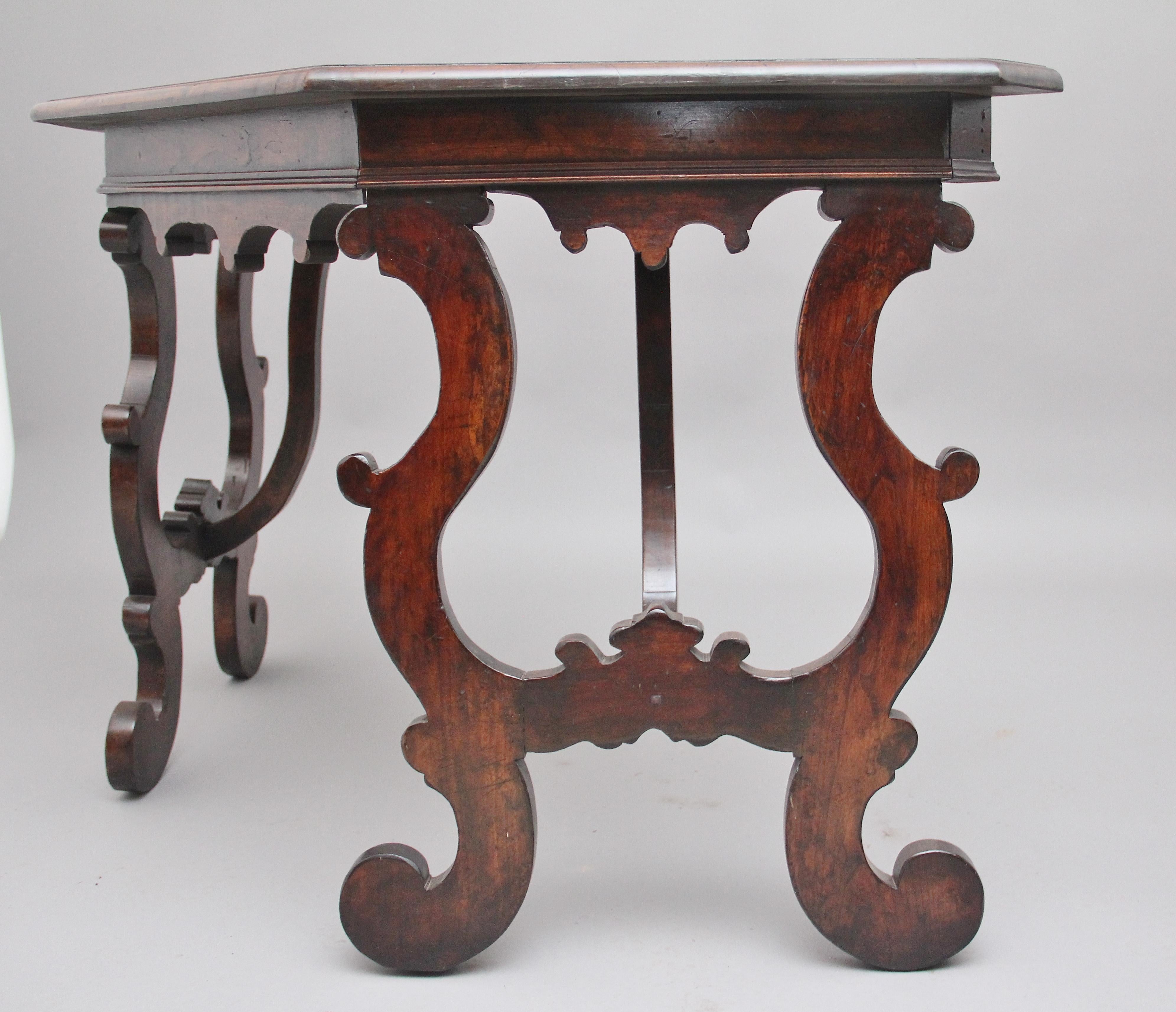 Pair of Early 20th Century Walnut Consul Tables 2