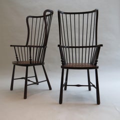 Pair of Early 20th Century Windsor Armchairs