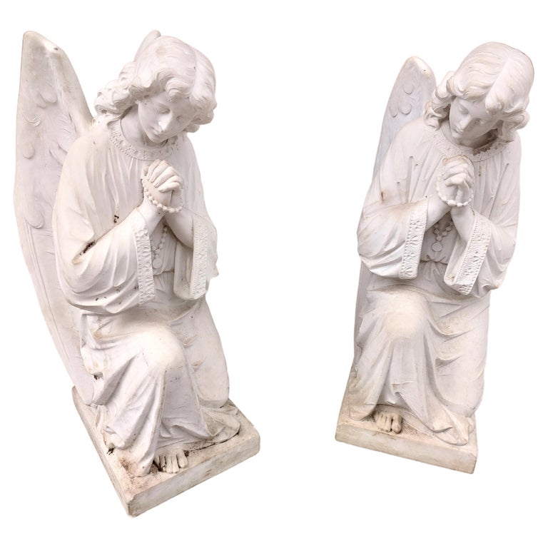 Marble Angel Statue - 15 For Sale on 1stDibs | cemetery angel statues for  sale, marble angel statues for sale, life size angel statues for sale