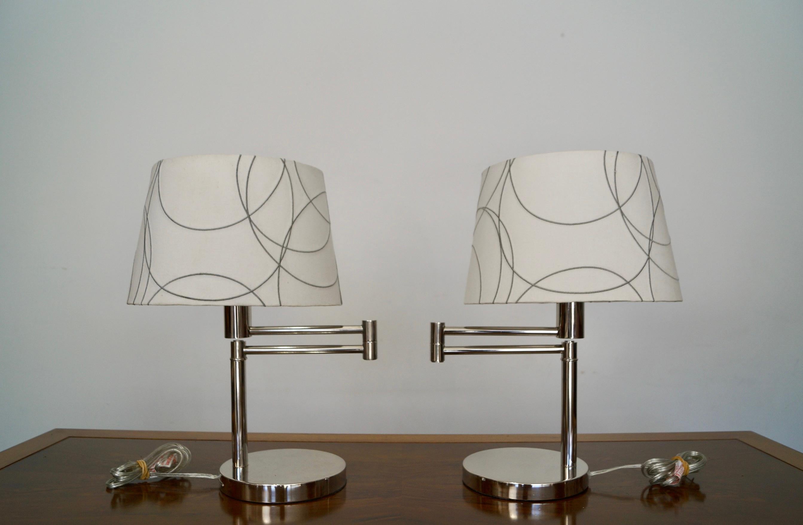 Mid-Century Modern Pair of Early 21th Century Ralph Lauren Table Lamps For Sale