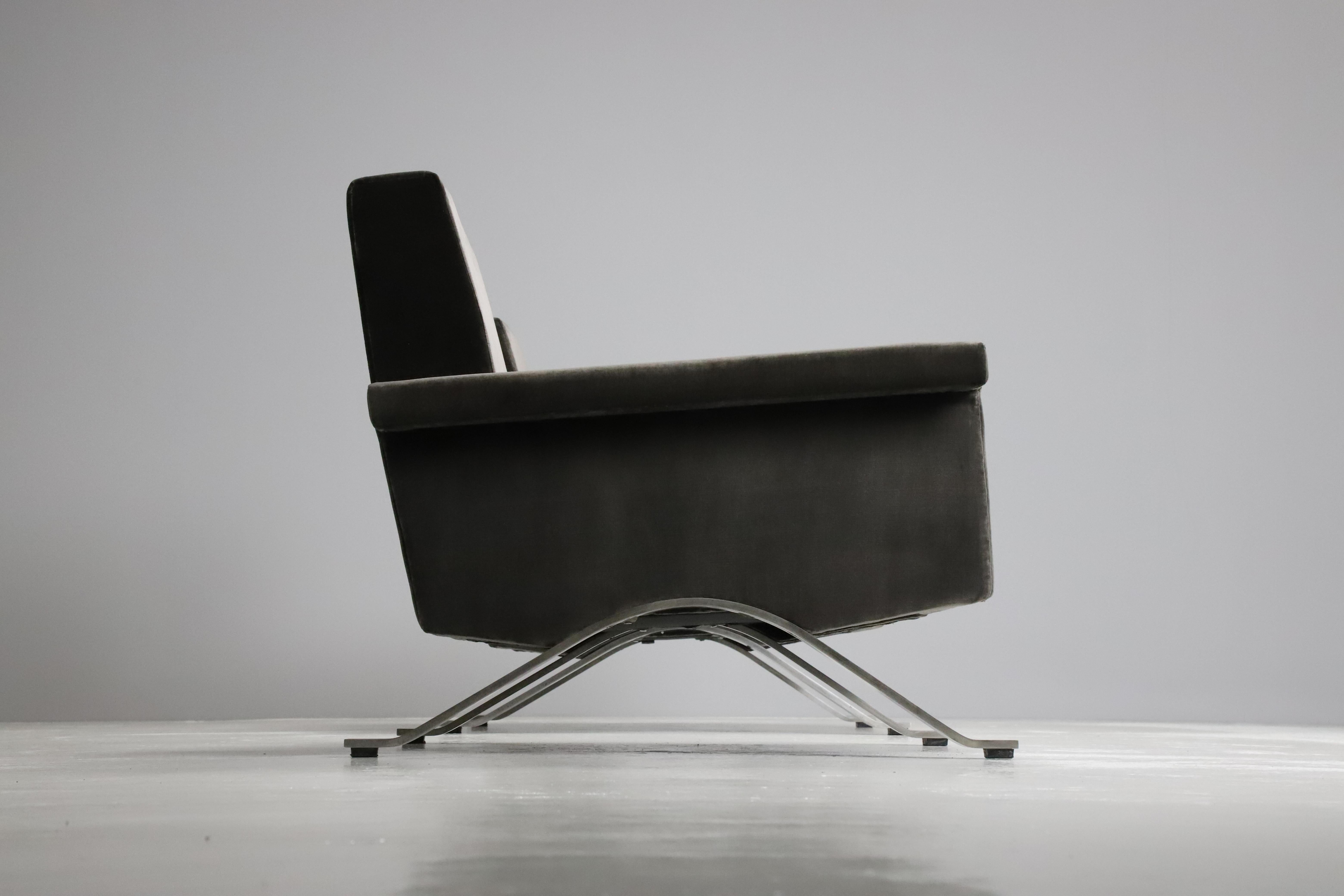 Pair of early '875' lounge chairs by Ico Parisi for Cassina, 1960s In Good Condition In Sittard, LI