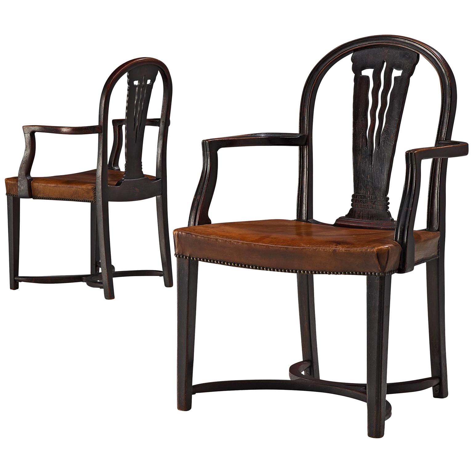 Pair of Early Art Deco Thonet Armchairs, 1920s