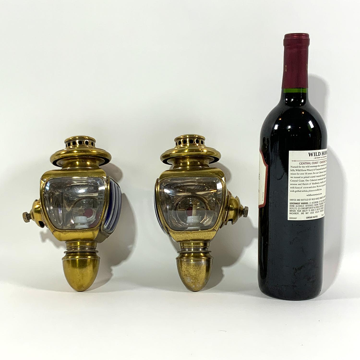 European Pair Of Early Carriage Lanterns