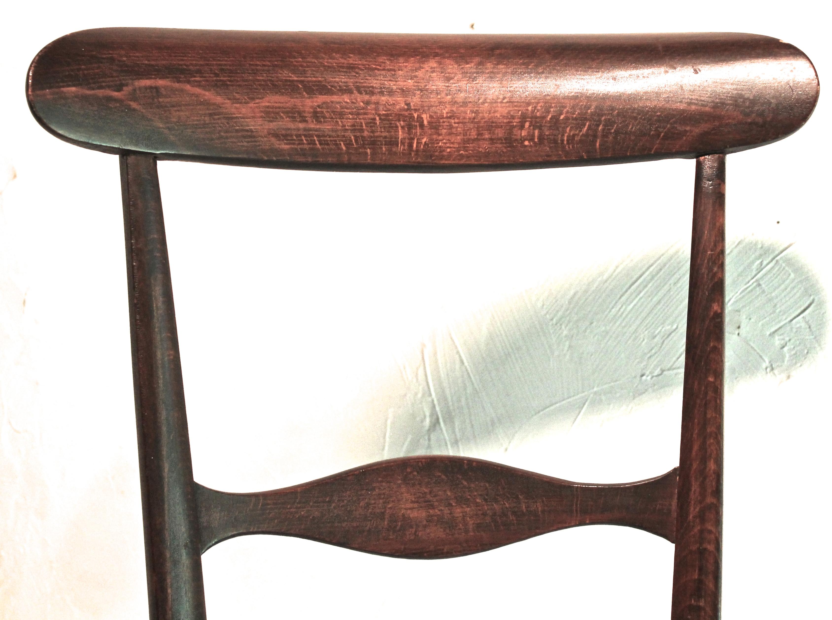 italien Paire de chaises Chiavari anciennes de Giuseppe Gaetano Descalzi en vente