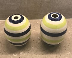 Pair of Early Couture Collection Bud Vases by Jonathan Adler, 1990s