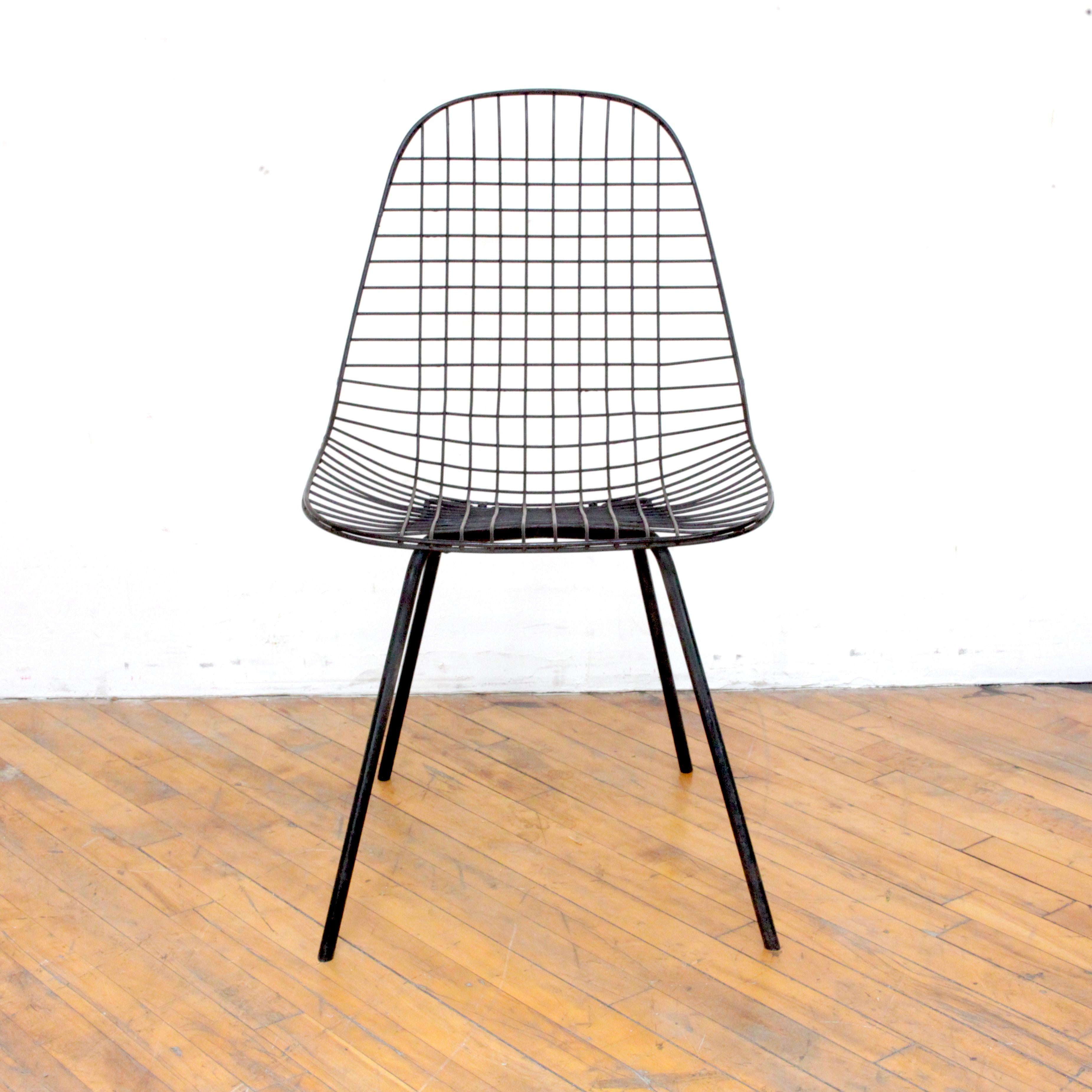 Steel Pair of Early Eames DKX Chairs