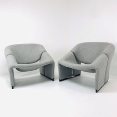 Pair of Early Edition Pierre Paulin Groovy Chairs for Artifort