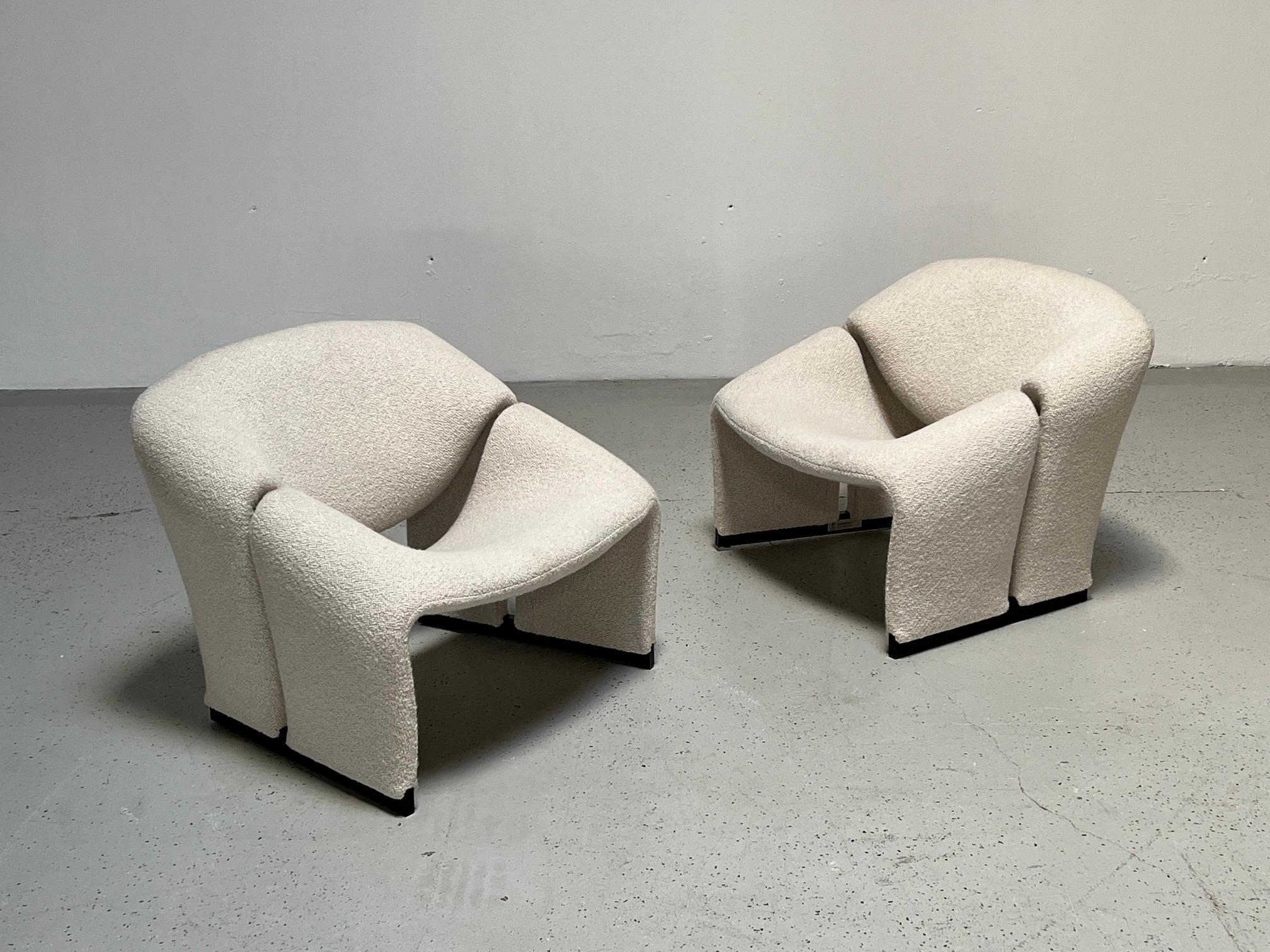 Pair of Early F580 Groovy Chairs by Pierre Paulin for Artifort In Excellent Condition In Dallas, TX