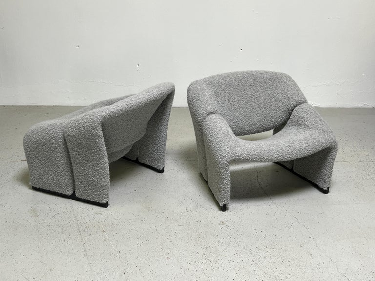 Pair of Early F580 Groovy Chairs by Pierre Paulin for Artifort In Good Condition In Dallas, TX