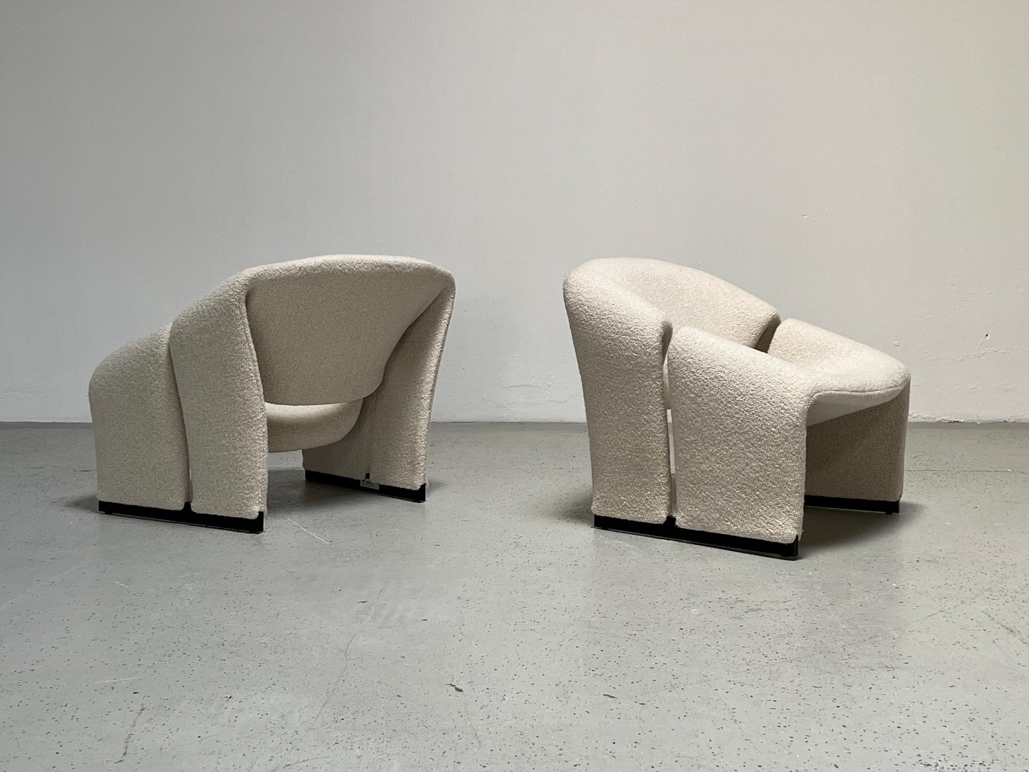 Mid-20th Century Pair of Early F580 Groovy Chairs by Pierre Paulin for Artifort