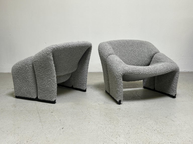Mid-20th Century Pair of Early F580 Groovy Chairs by Pierre Paulin for Artifort