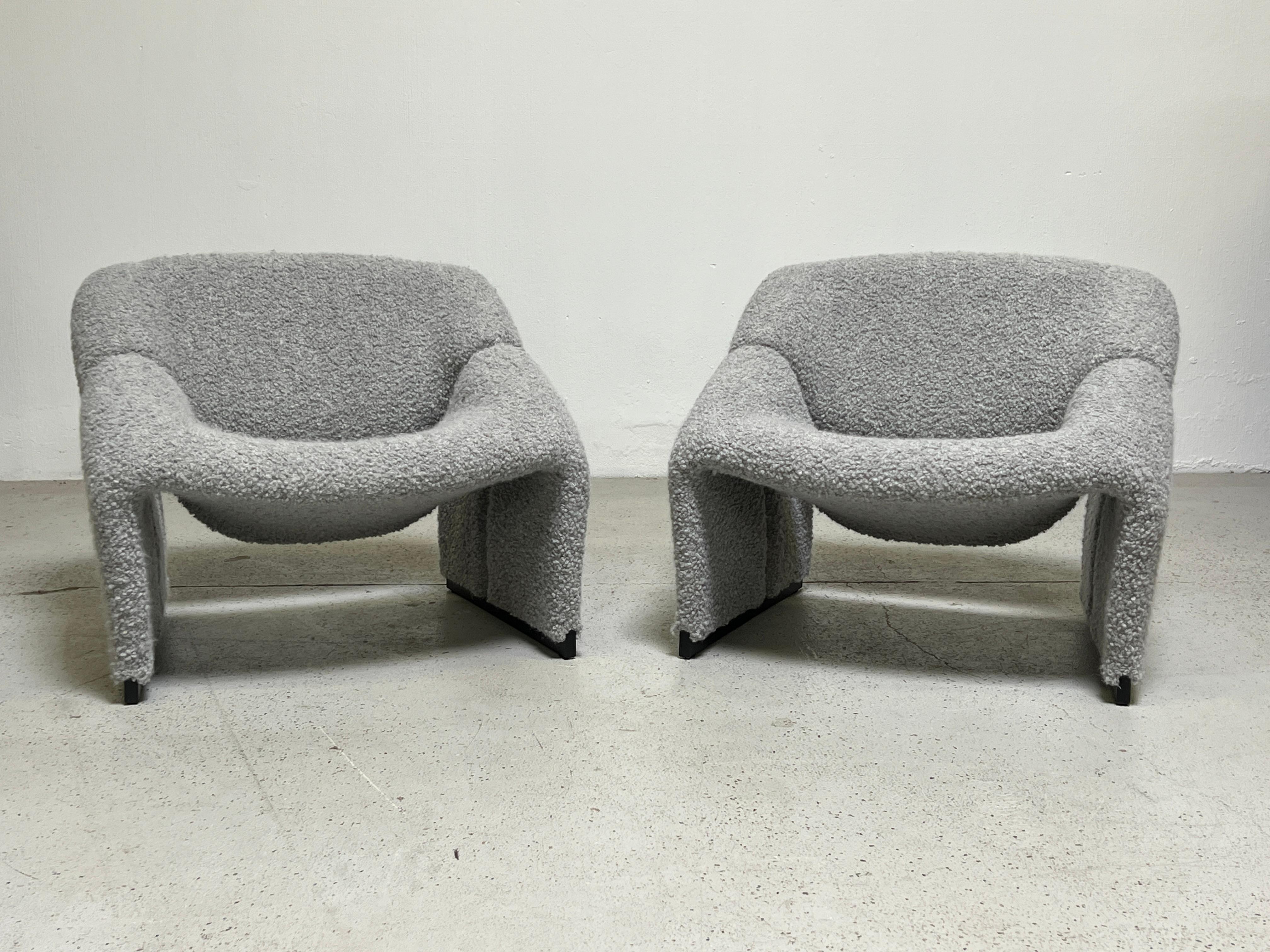 Pair of Early F580 Groovy Chairs by Pierre Paulin for Artifort 2