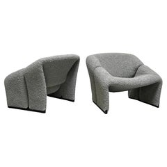 Pair of Early F580 Groovy Chairs by Pierre Paulin for Artifort
