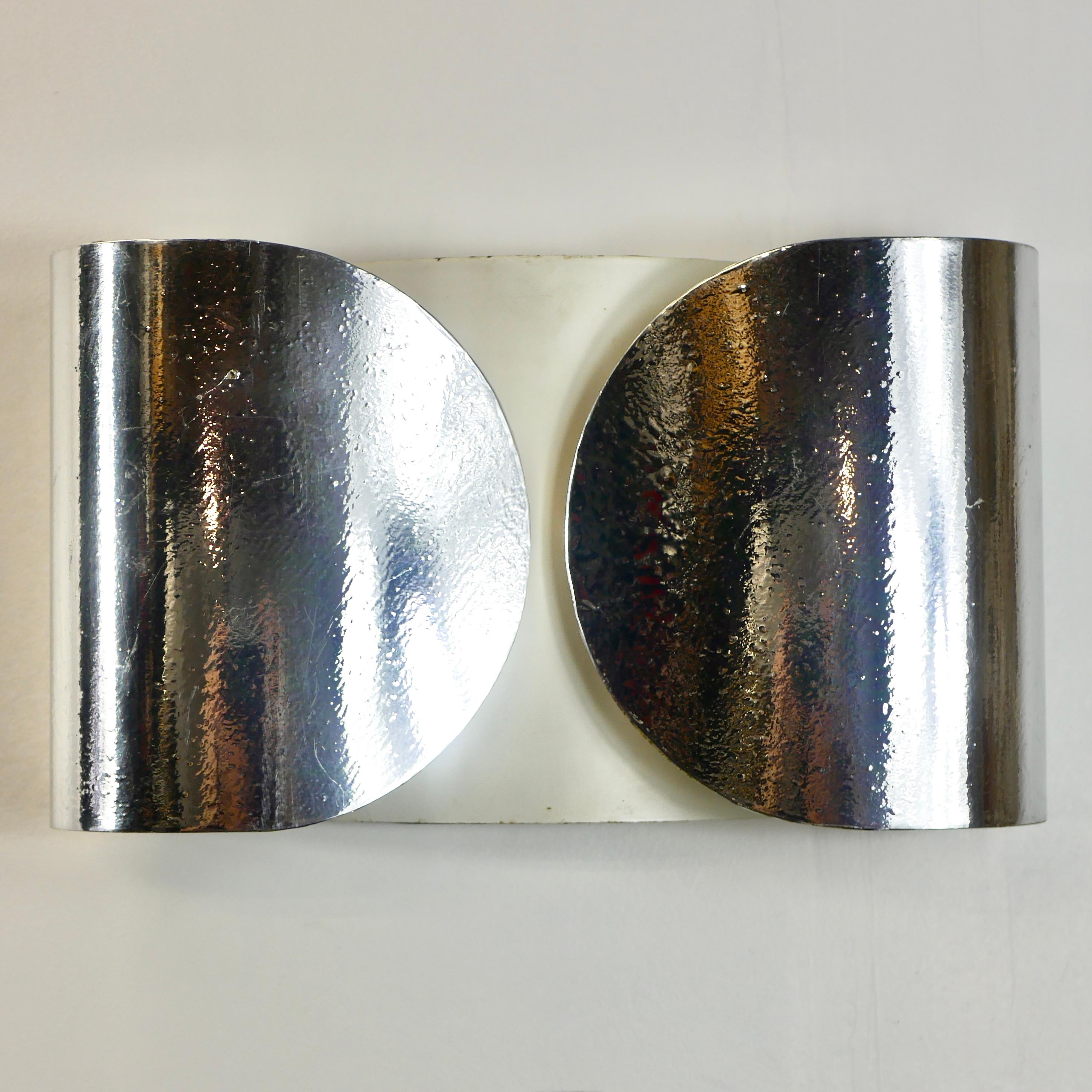 Pair of early Foglio sconces by Afra & Tobia Scarpa for Flos, Italy, 1960s 1