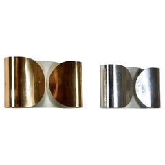 Pair of early Foglio sconces by Afra & Tobia Scarpa for Flos, Italy, 1960s