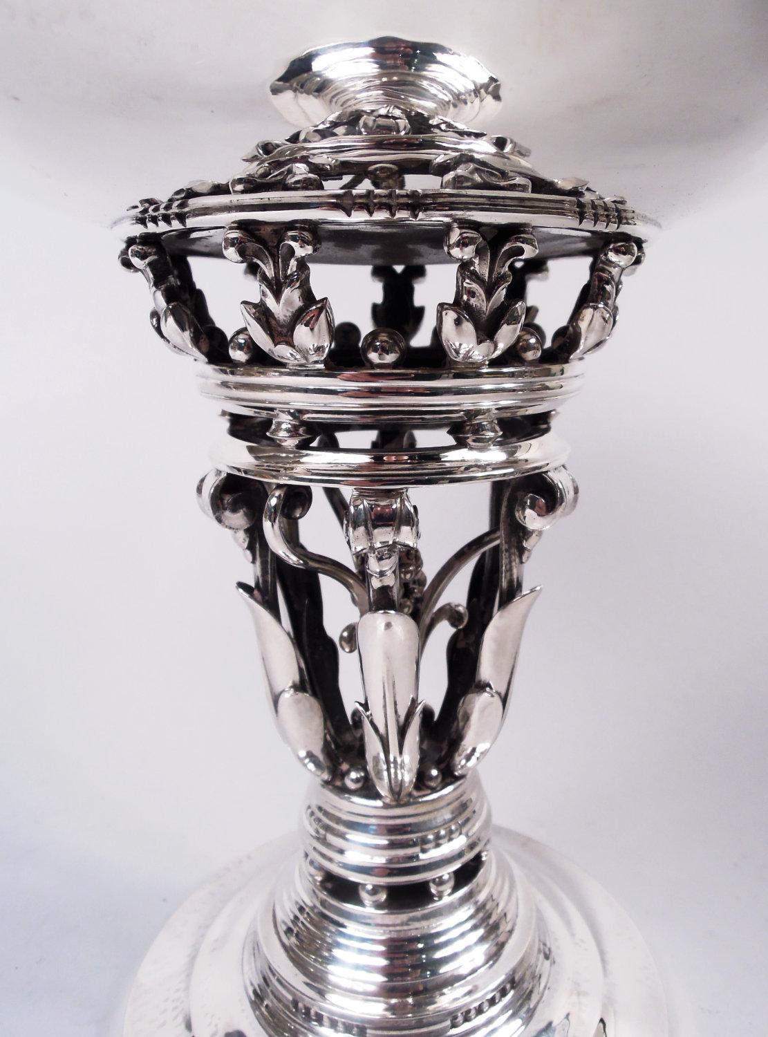 Scandinavo moderno Coppia di ciotole da principessa in argento danese moderno di Georg Jensen in vendita