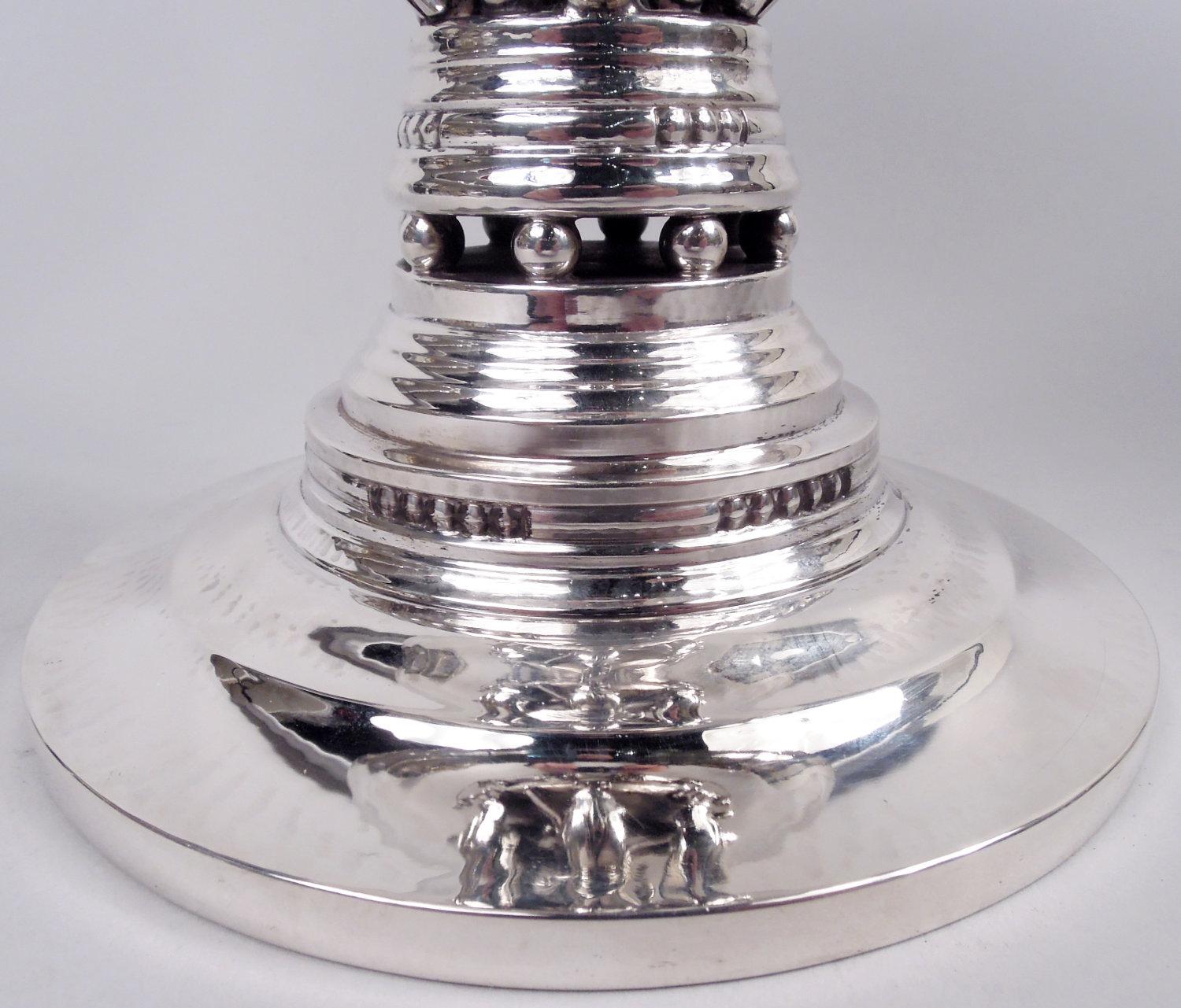 Coppia di ciotole da principessa in argento danese moderno di Georg Jensen In condizioni buone in vendita a New York, NY