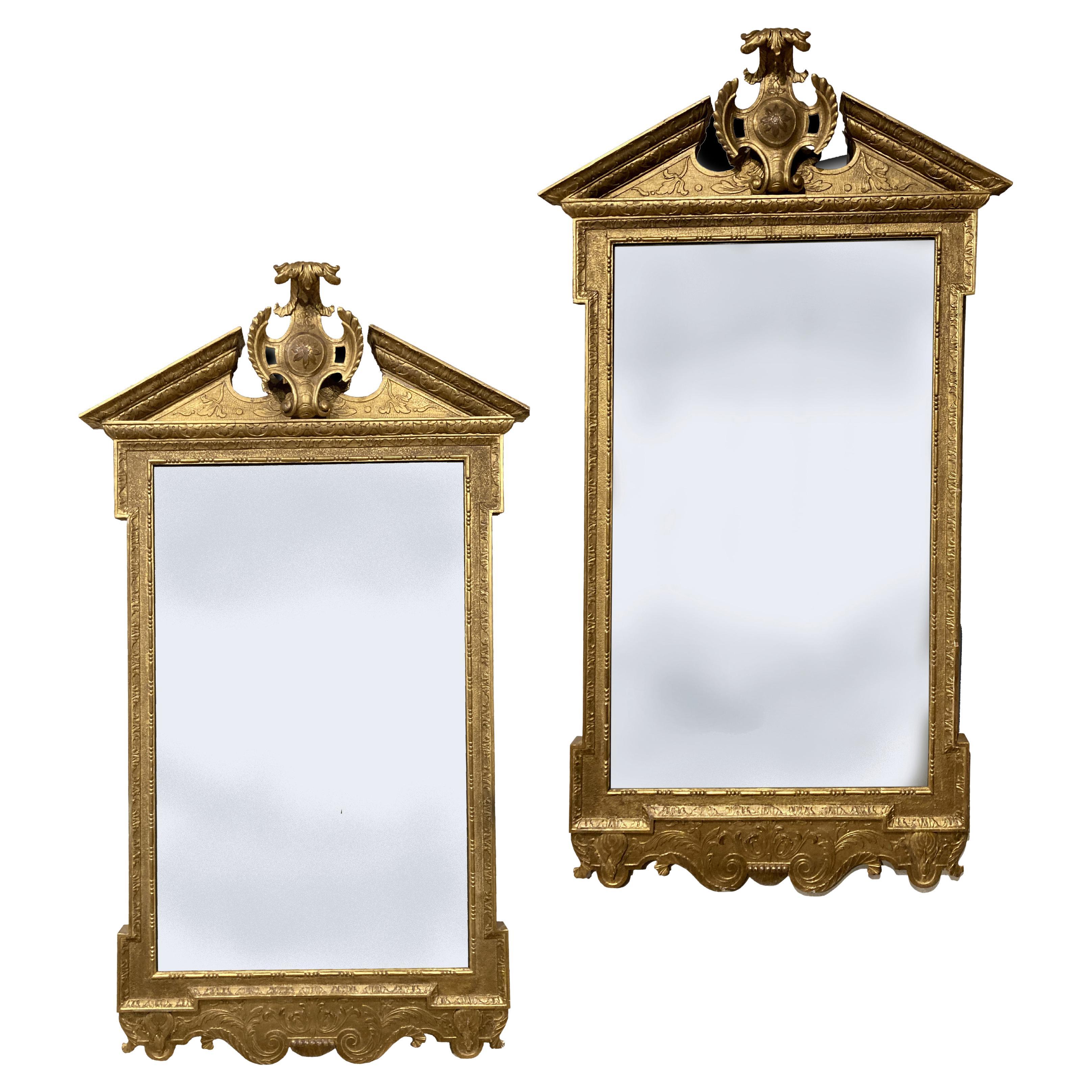 Pair of Early Georgian Gilt Mirrors