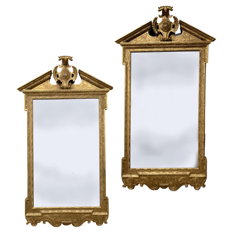 Pair of Early Gilt Mirrors For Sale at 1stDibs