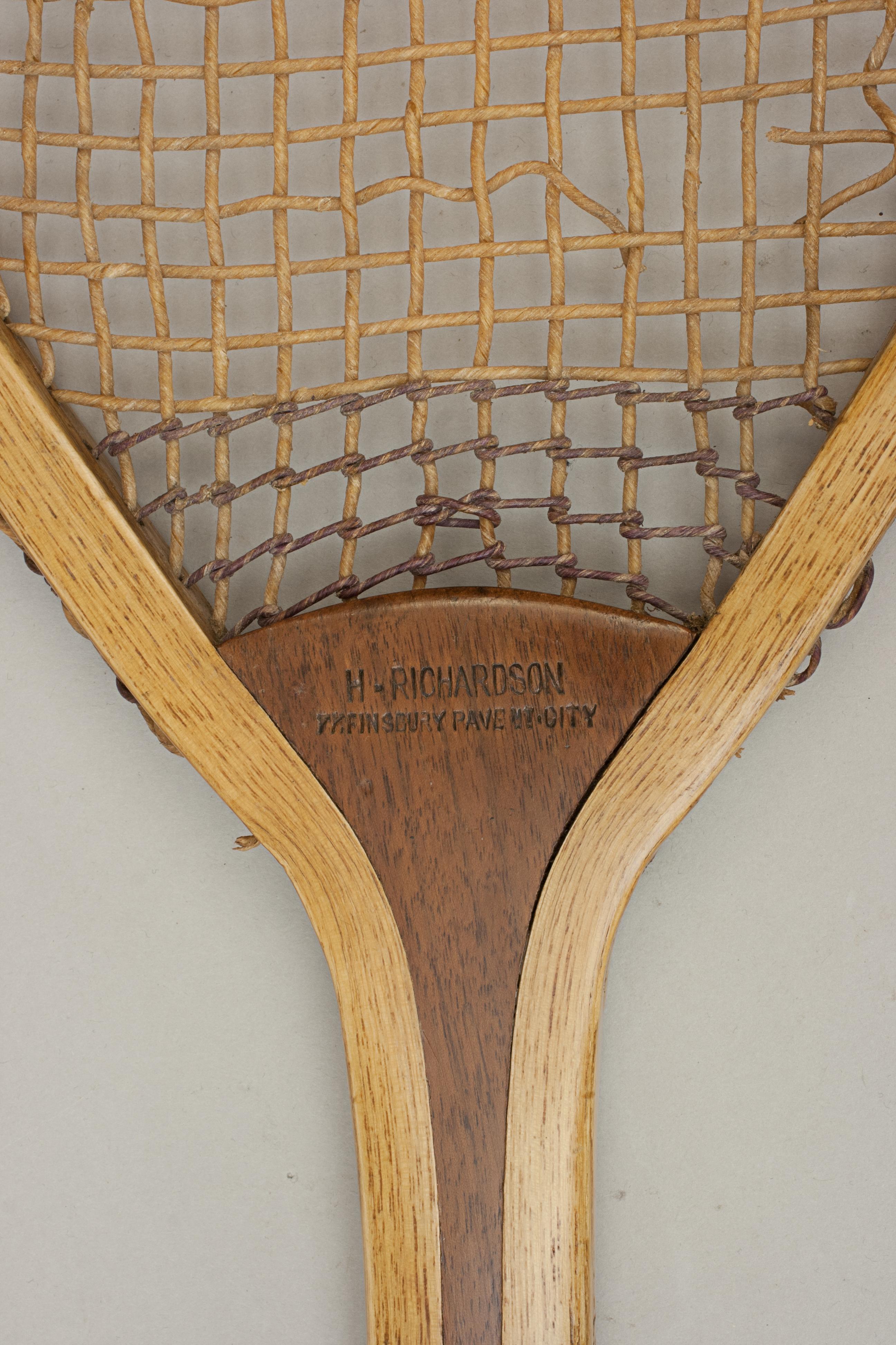 Ash Pair of Early H. Richardson Lawn Tennis Rackets