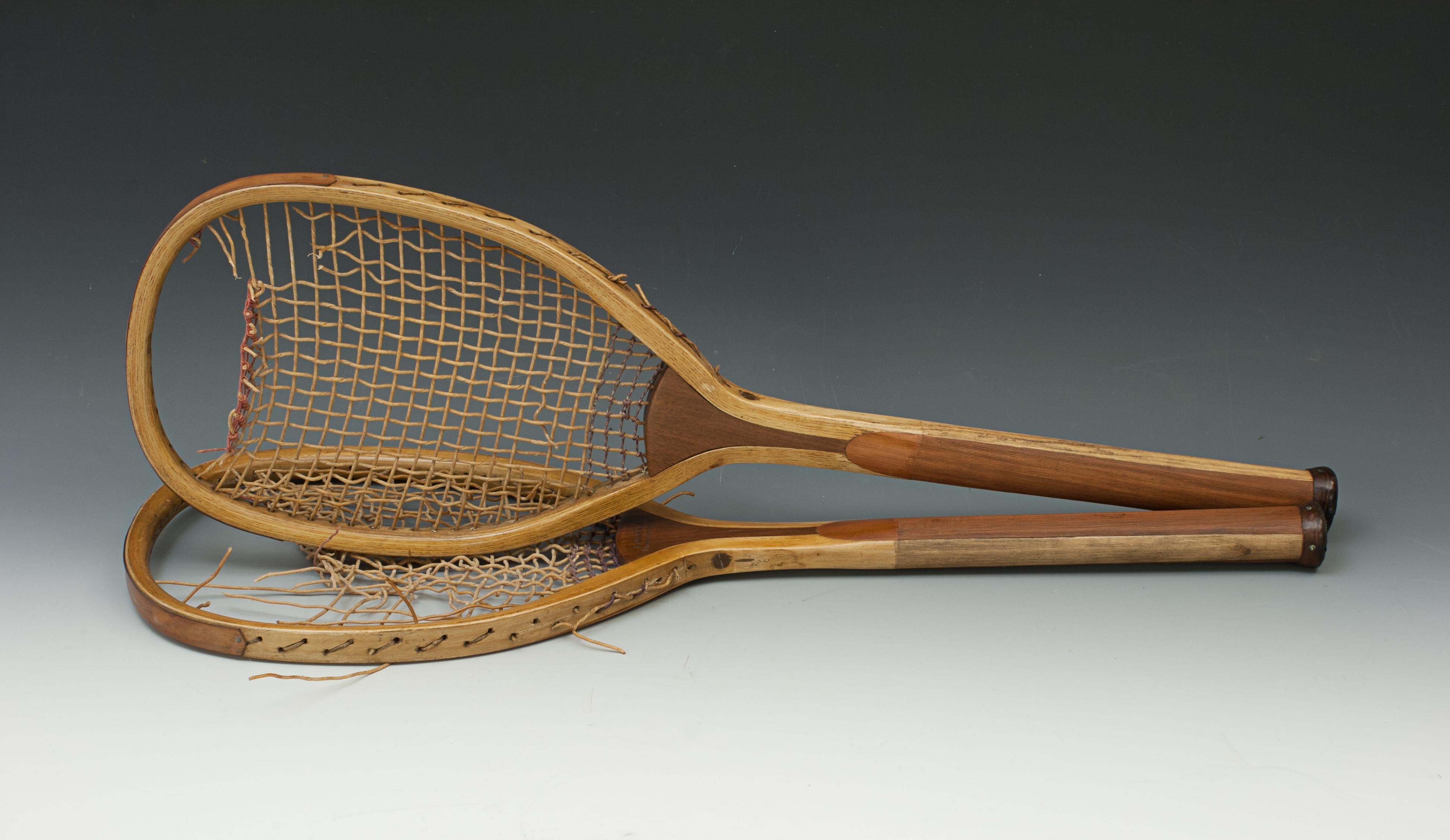 Pair of Early H. Richardson Lawn Tennis Rackets 2