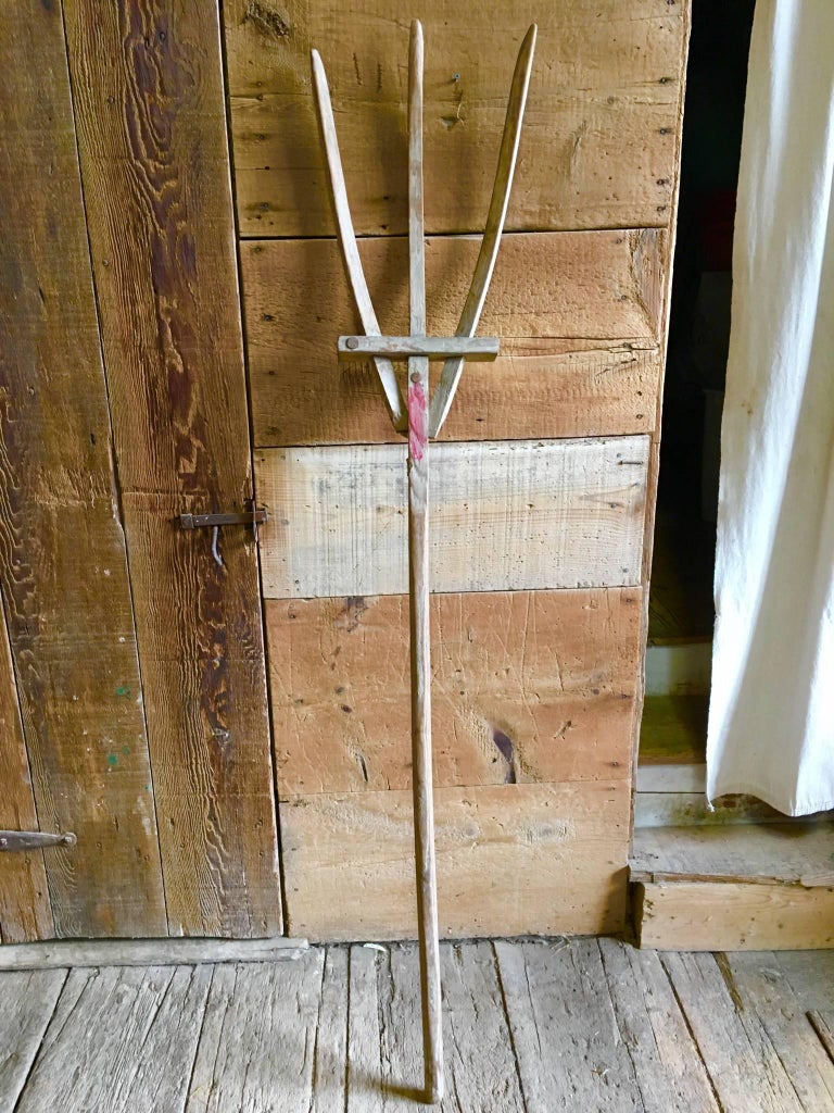 Pair of Early Handmade Pitchforks at 1stDibs