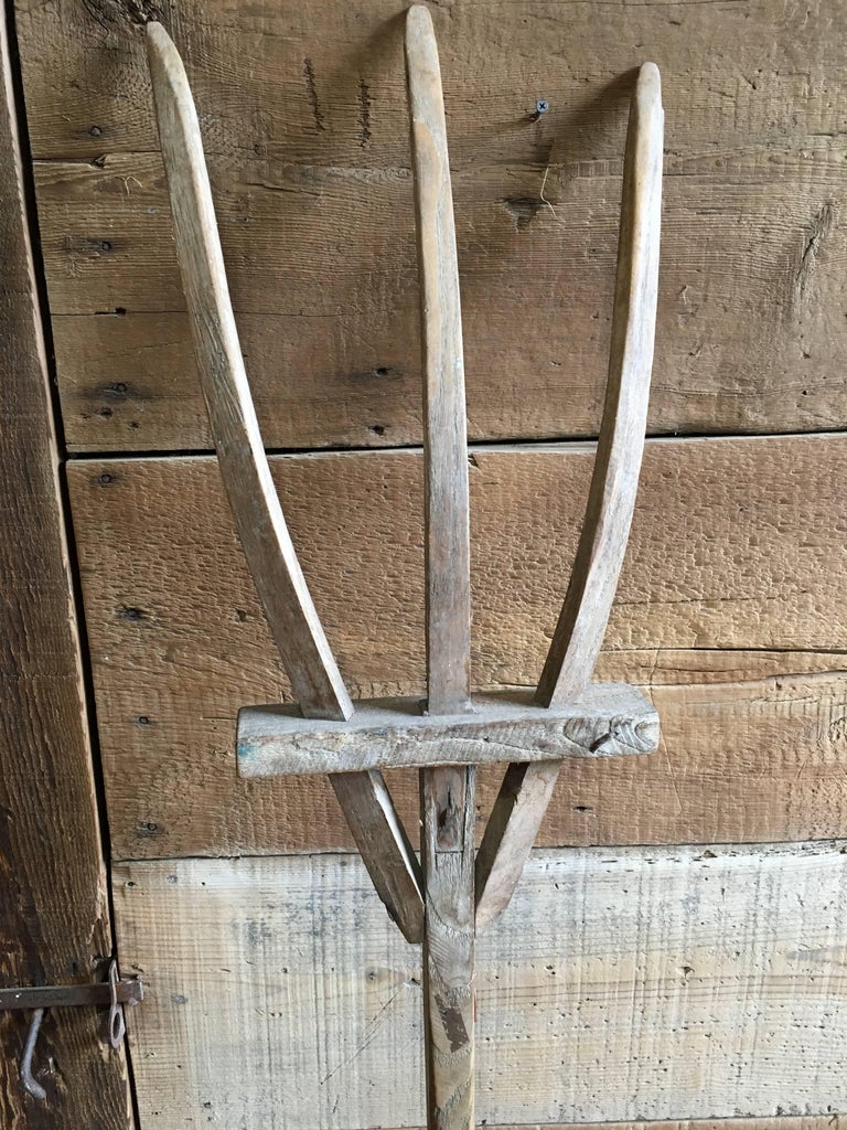 Pair of Early Handmade Pitchforks at 1stDibs