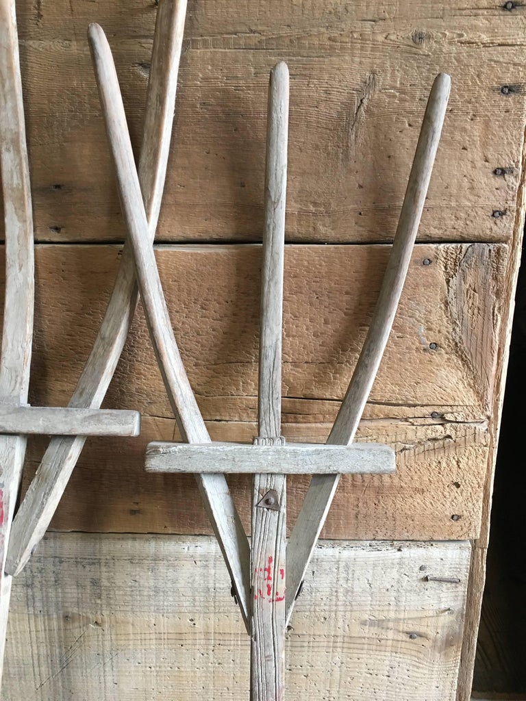 Pair of Early Handmade Pitchforks at 1stDibs